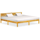 Bedframe massief mangohout 200x200 cm