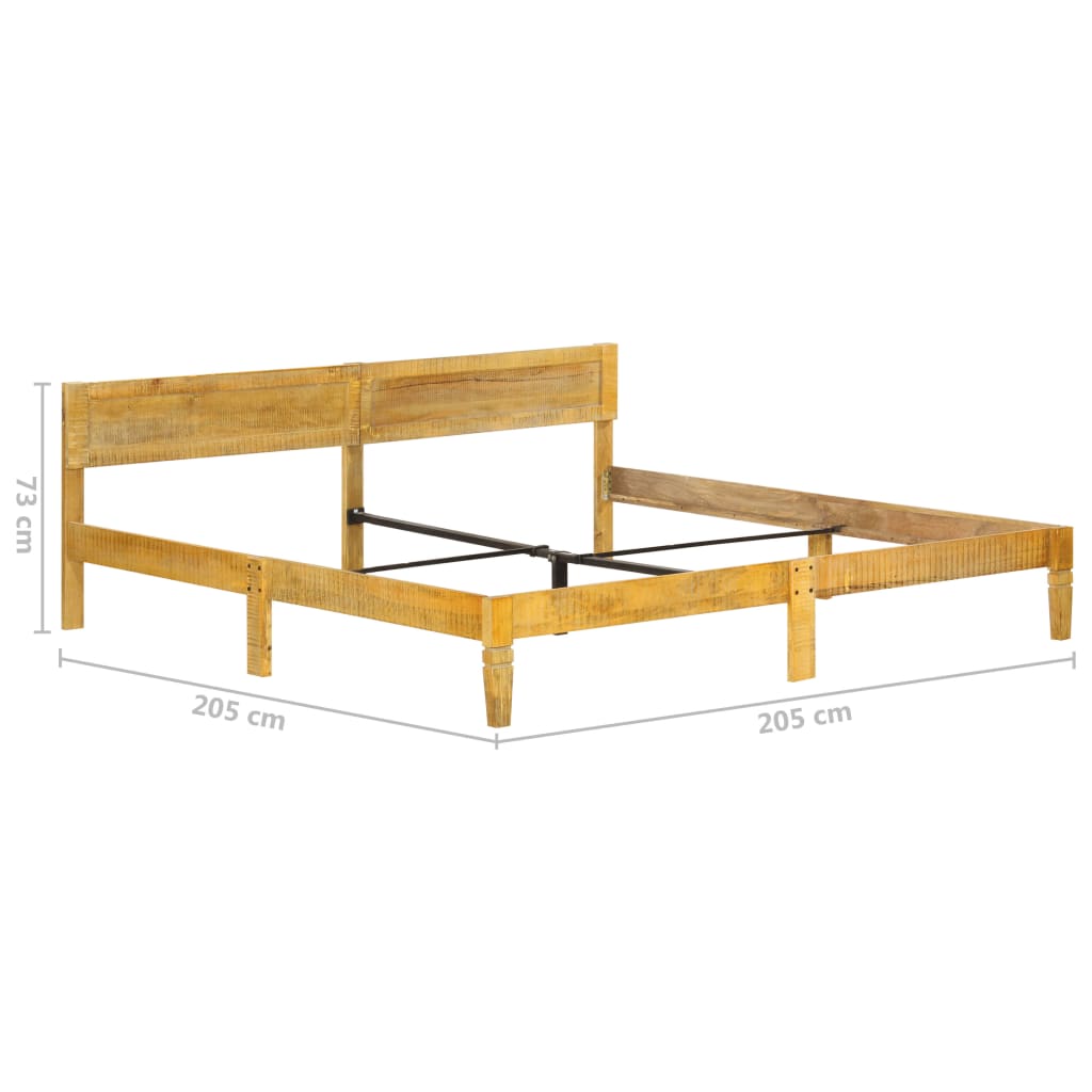 Bedframe 200 Cm 200 x 200 cm massief mangohout