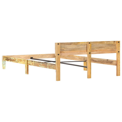 Bedframe 180 x 200 cm massief gerecycled hout