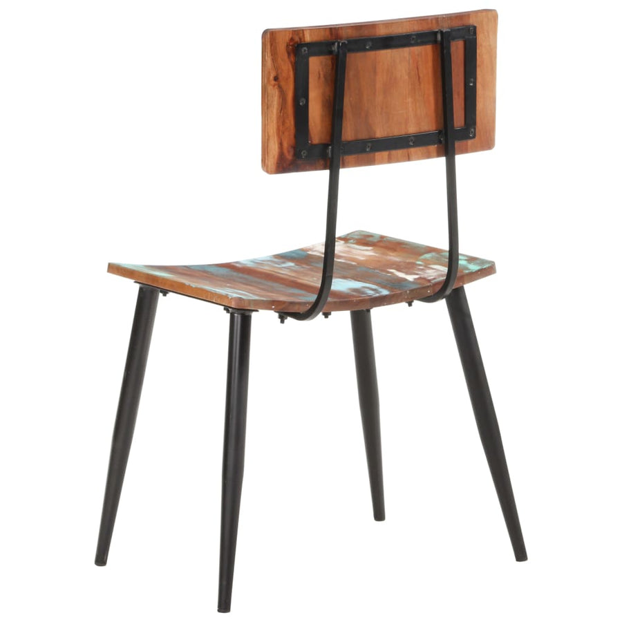 Eetkamerstoelen 2 massief gerecycled hout