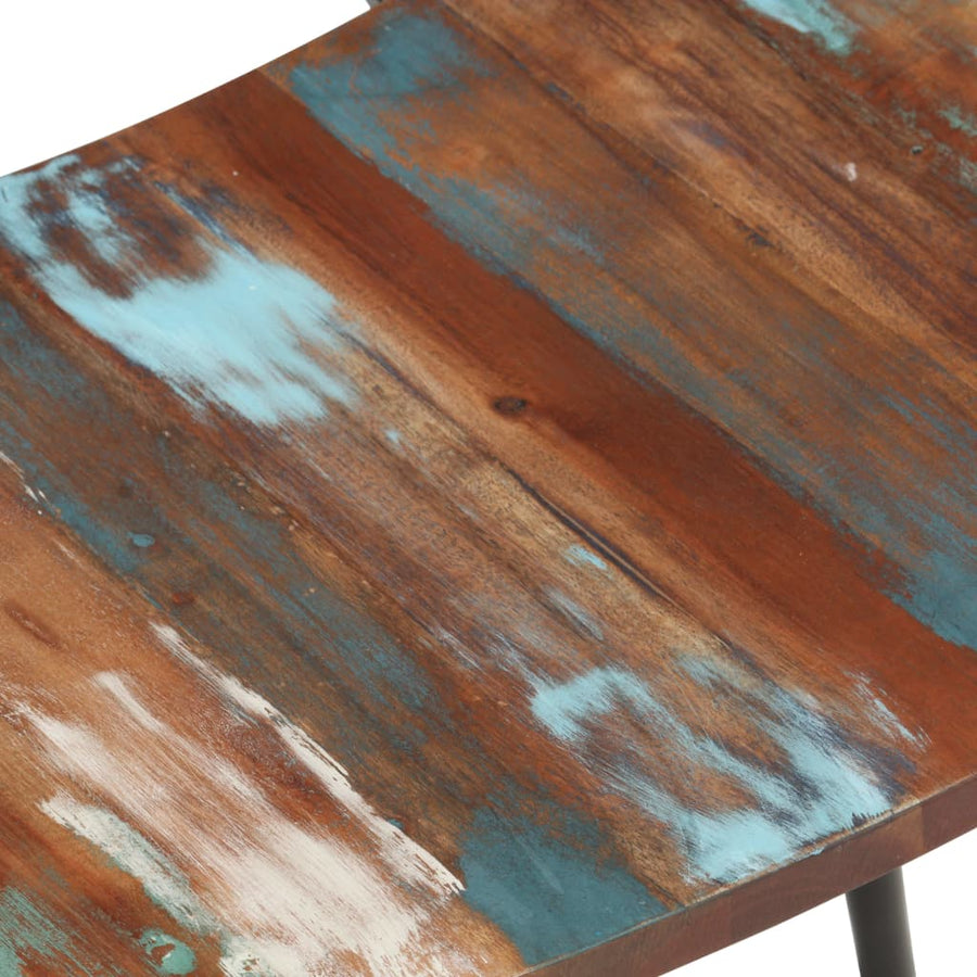 Eetkamerstoelen 2 massief gerecycled hout