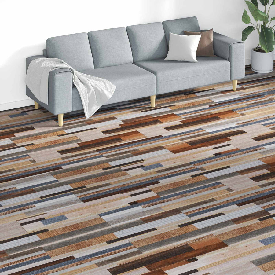 Vloerplanken 18 pcs Multikleur 5,26 m² PVC