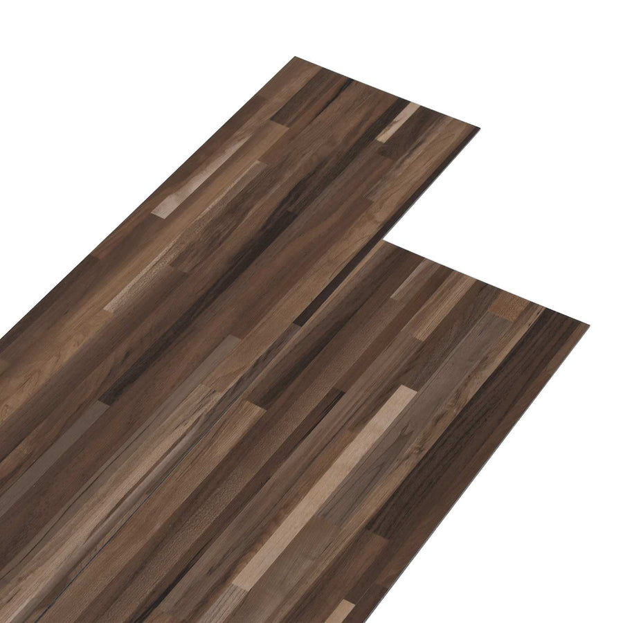 Vloerplanken 36 pcs Gestreept bruin 5,02 m² PVC