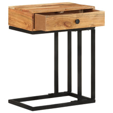 Bijzettafel U-Vormig 45X30X6 Cm Massief acaciahout