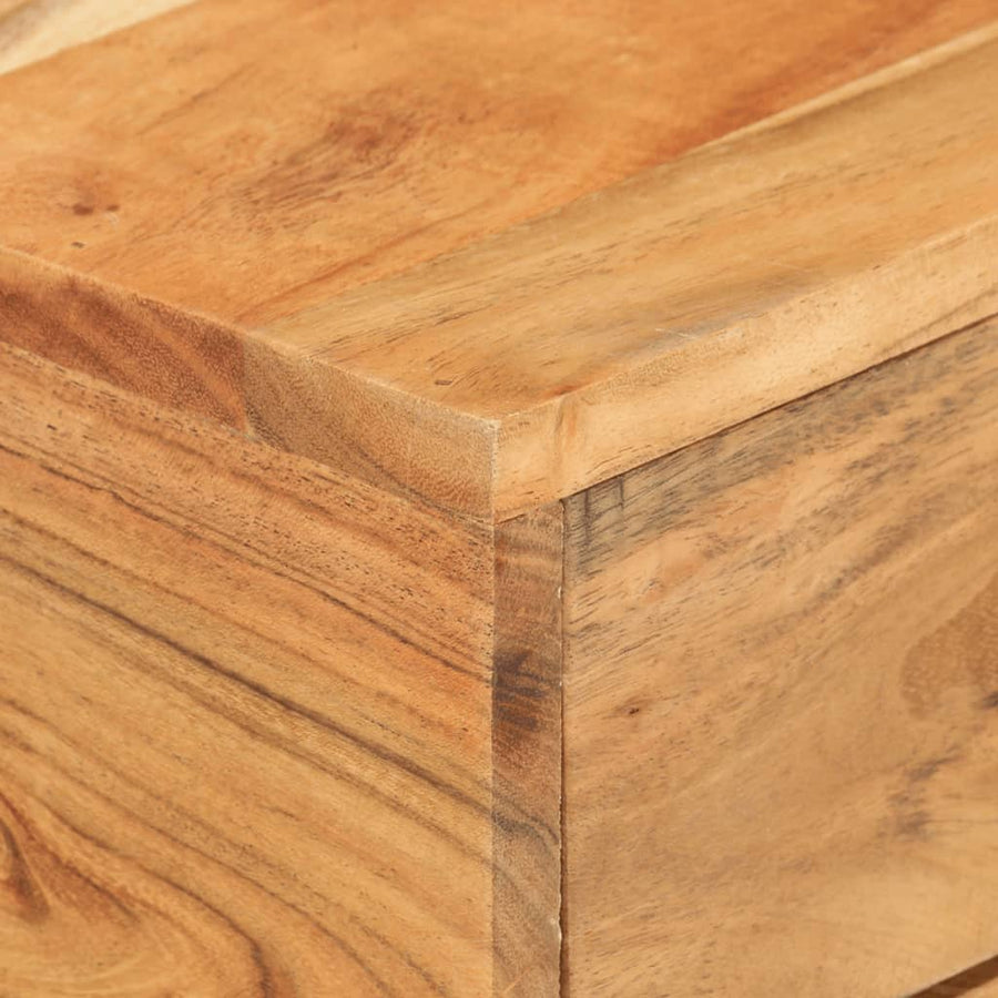 Bijzettafel U-Vormig 45X30X6 Cm Massief acaciahout