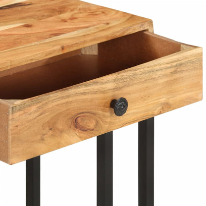 Bijzettafel U-Vormig 45X30X6 Cm Massief acaciahout