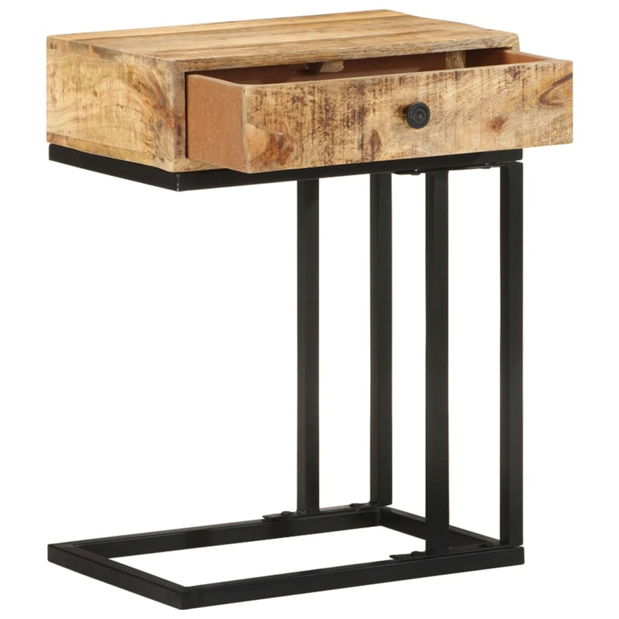 Bijzettafel U-Vormig 45X30X6 Cm massief mangohout