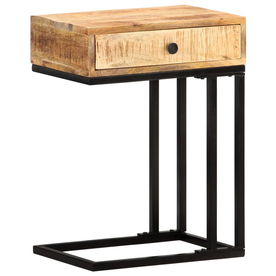 Bijzettafel U-Vormig 45X30X6 Cm massief mangohout