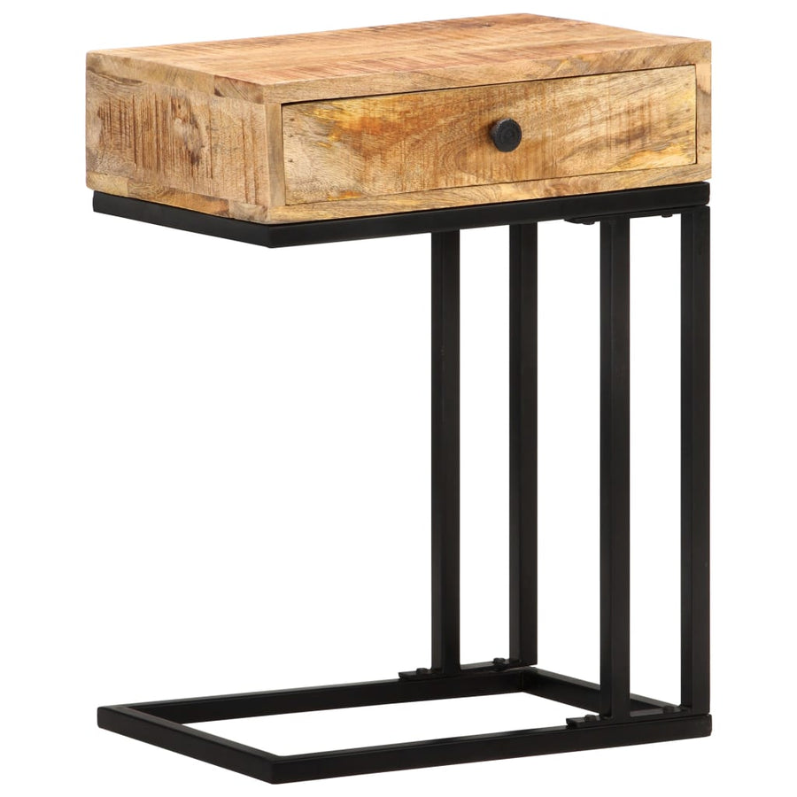 Bijzettafel U-Vormig 45X30X6 Cm massief mangohout