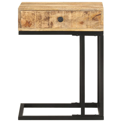 Bijzettafel U-Vormig 45X30X6 Cm massief mangohout