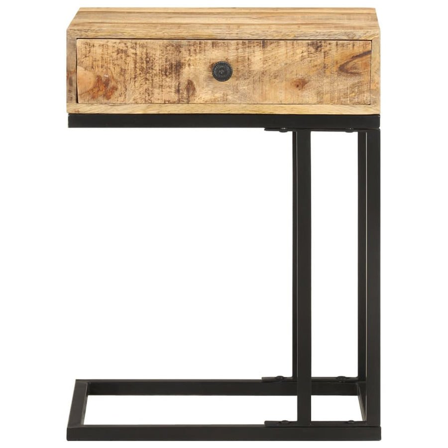 Bijzettafel U-Vormig 45X30X6 Cm massief mangohout