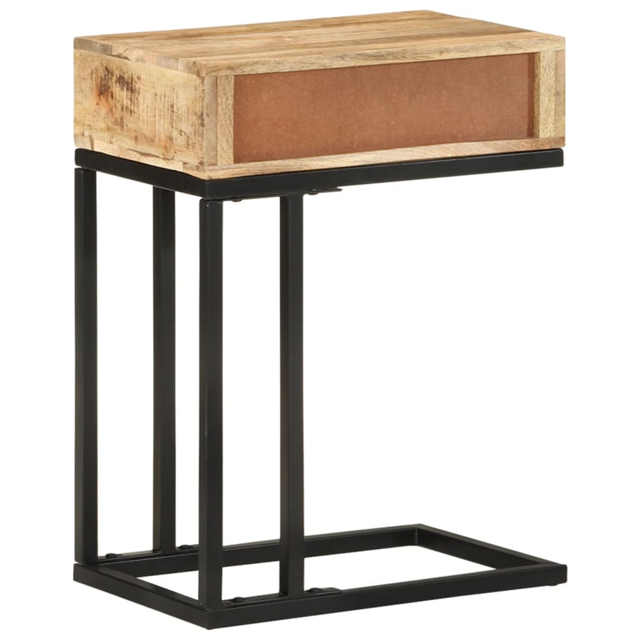 Bijzettafel U-Vormig 45X30X6 Cm massief mangohout