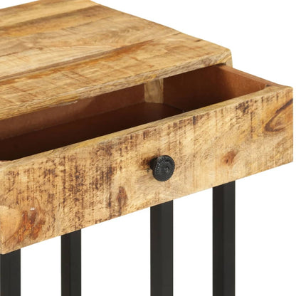 Bijzettafel U-Vormig 45X30X6 Cm massief mangohout