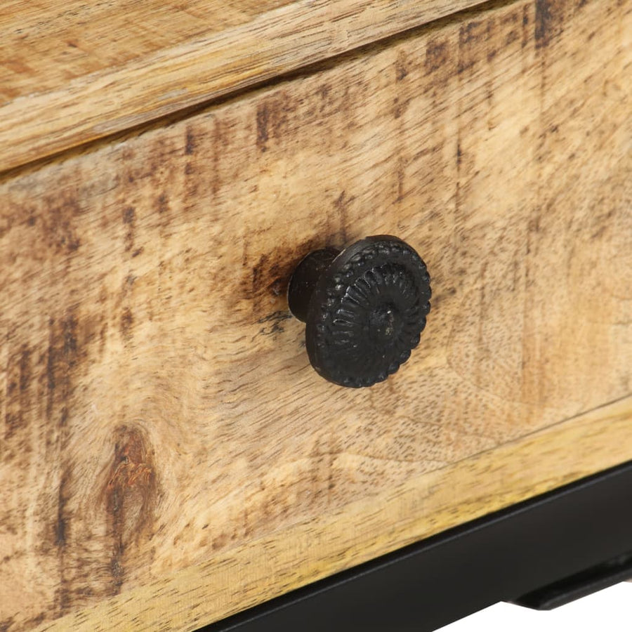 Bijzettafel U-Vormig 45X30X6 Cm massief mangohout