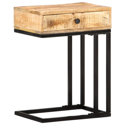 Bijzettafel U-Vormig 45X30X6 Cm massief mangohout