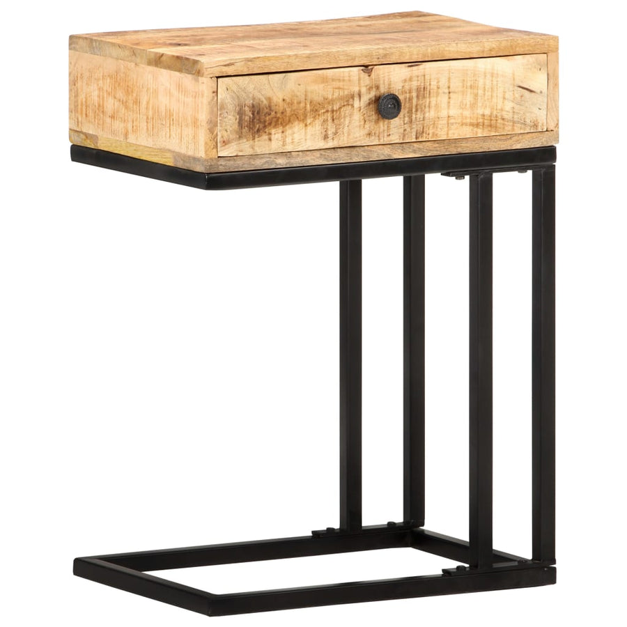 Bijzettafel U-Vormig 45X30X6 Cm massief mangohout