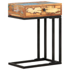 Side table U-shaped 45x30x61 cm solid recycled wood
