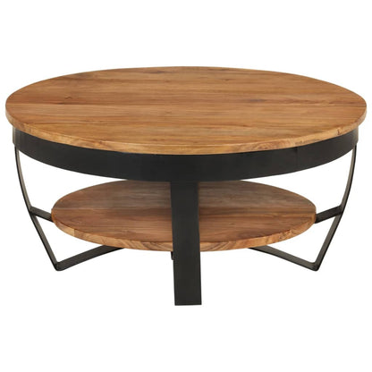 Salontafel 65X65X32 Cm Massief Acaciahout 1 65 x 32 cm