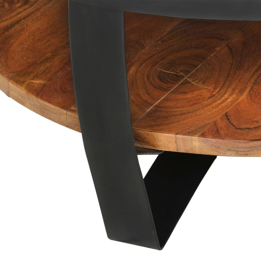 Salontafel 65X65X32 Cm Massief Acaciahout 1 65 x 32 cm