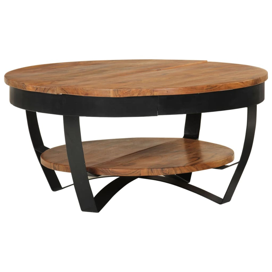 Salontafel 65X65X32 Cm Massief Acaciahout 1 65 x 32 cm