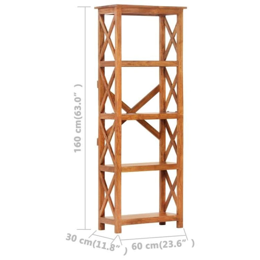 Boekenkast Acaciahout Met Honingafwerking 60 x 30 x 160 cm