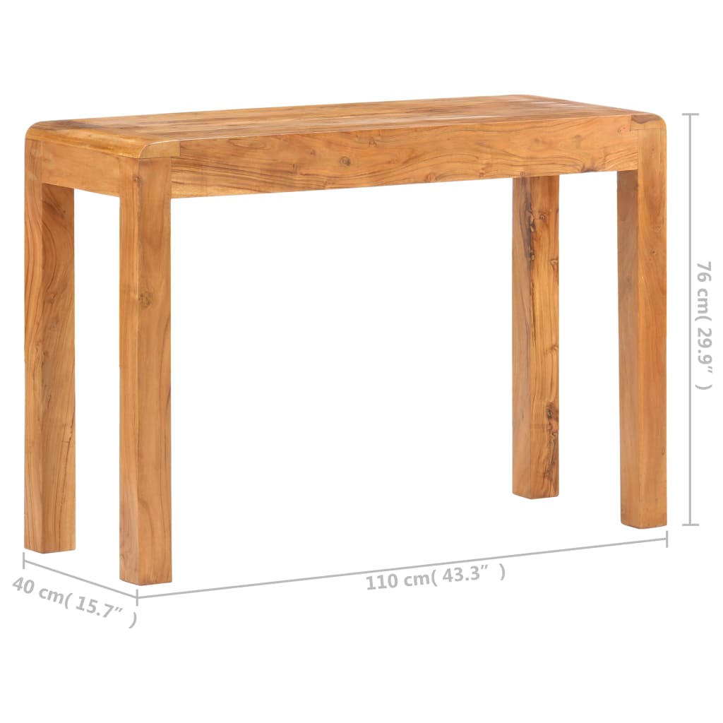 Wandtafel 110X40X76 Cm Gerecycled Hout Met Honingafwerking