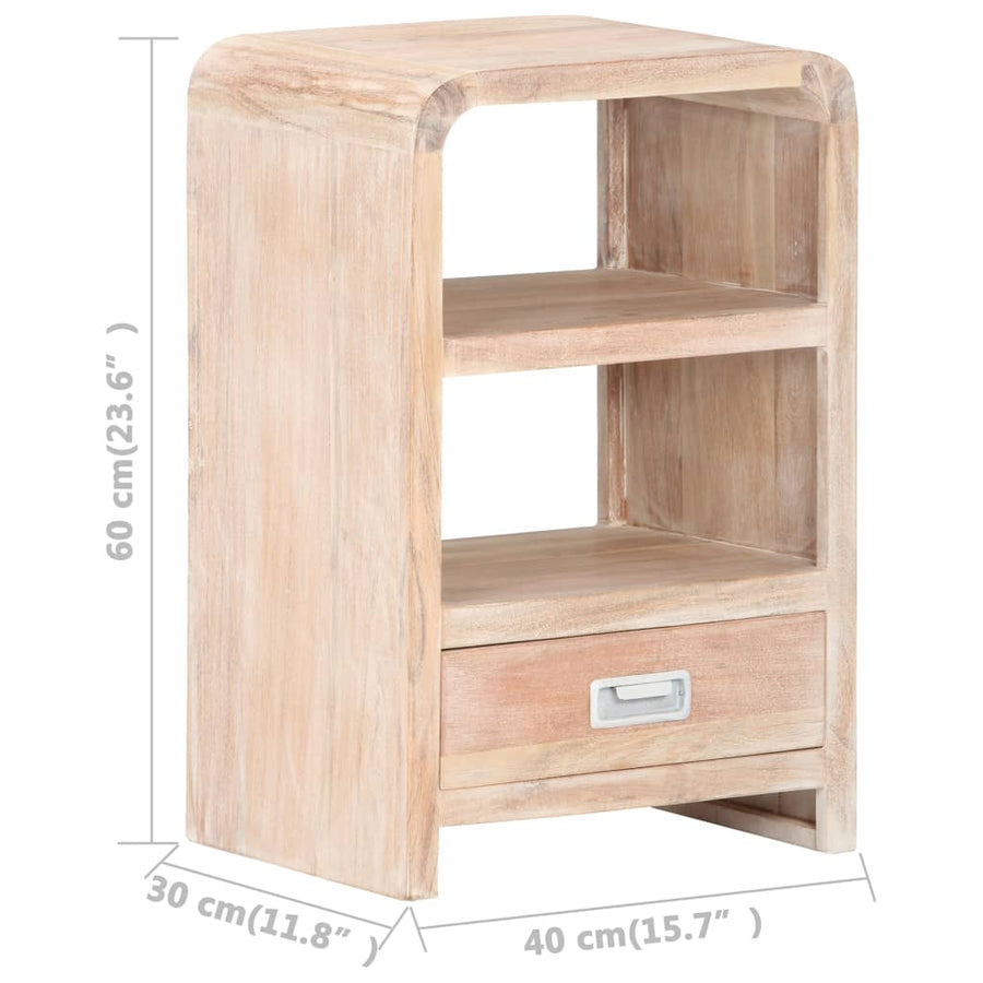 Nachtkastje 40x30x60 cm massief acaciahout