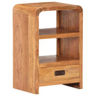 Bedside table 40x30x60 cm acacia wood with honey finish