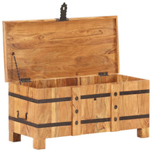 Opbergkist 90X40X40 Cm Massief Acaciahout Donkerbruin