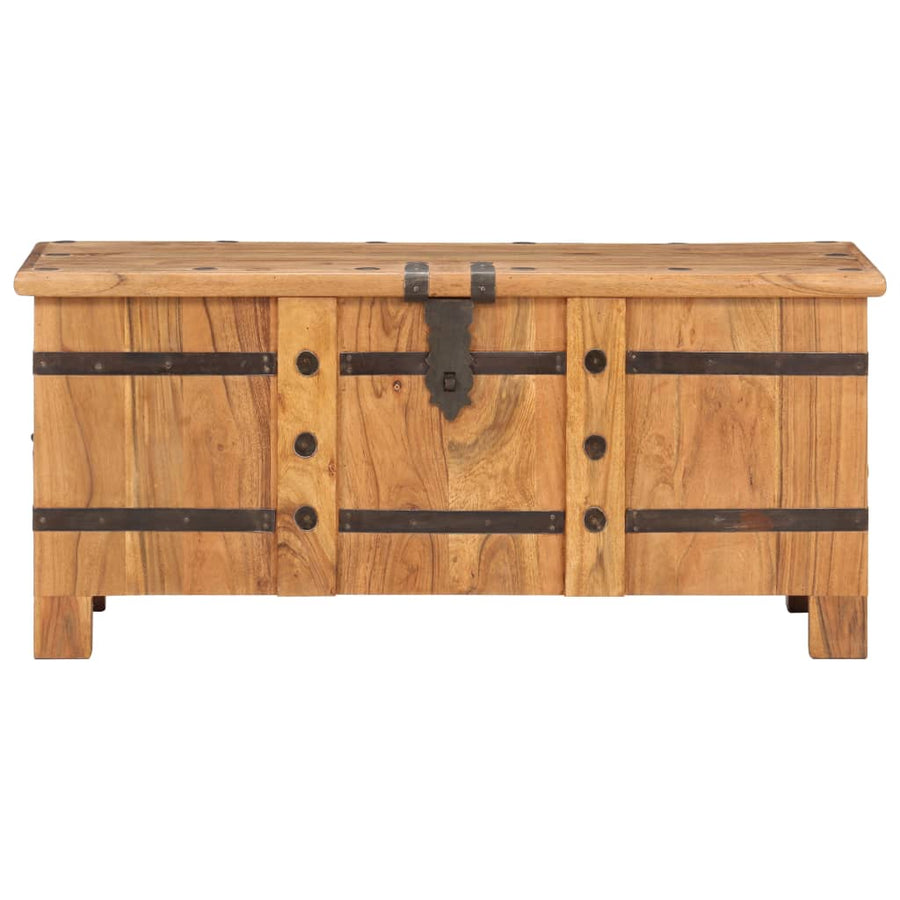 Opbergkist 90X40X40 Cm Massief Acaciahout Donkerbruin