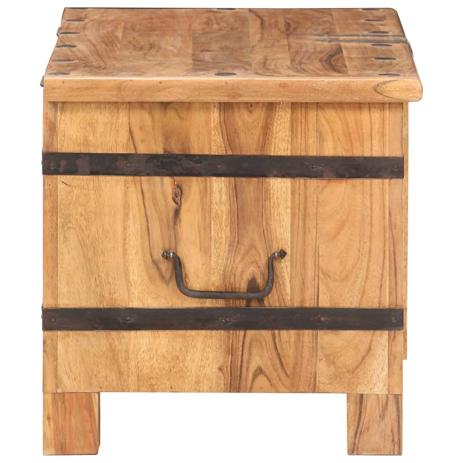 Opbergkist 90X40X40 Cm Massief Acaciahout Donkerbruin
