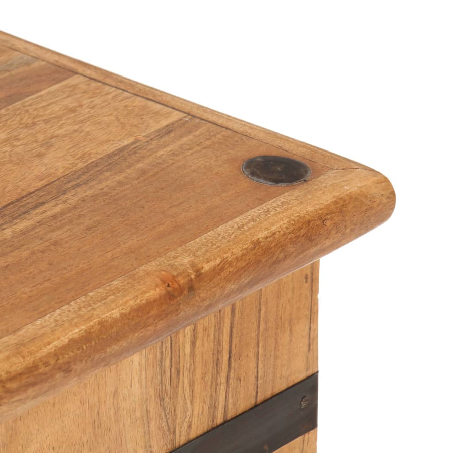 Opbergkist 90X40X40 Cm Massief Acaciahout Donkerbruin