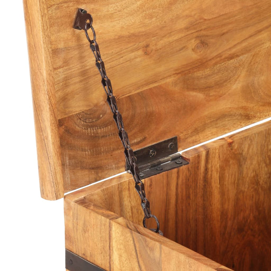 Opbergkist 90X40X40 Cm Massief Acaciahout Donkerbruin