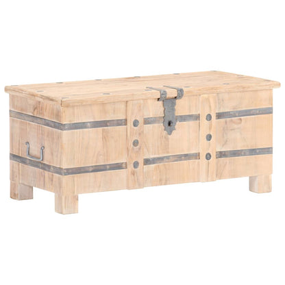 Opbergkist 90X40X40 Cm Massief Acaciahout Lichtbruin