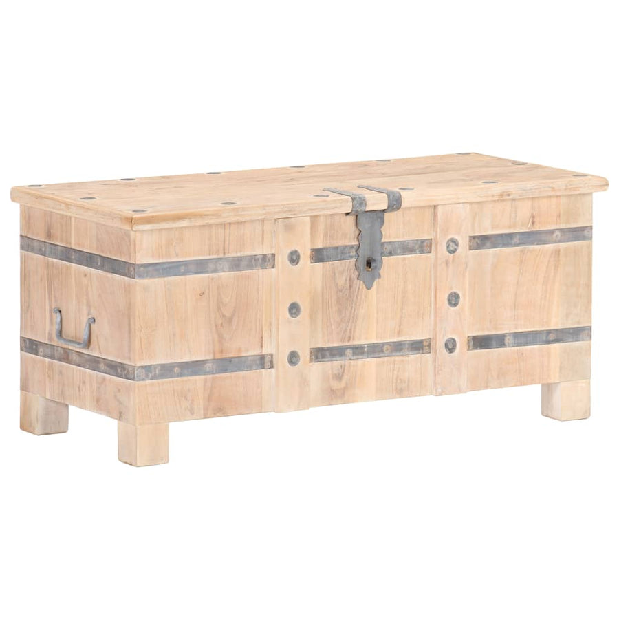 Opbergkist 90X40X40 Cm Massief Acaciahout Lichtbruin