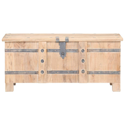 Opbergkist 90X40X40 Cm Massief Acaciahout Lichtbruin