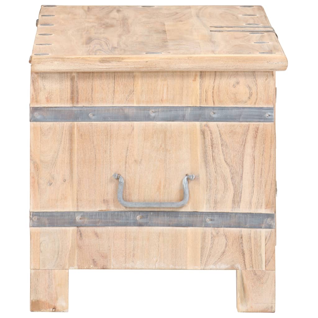 Opbergkist 90X40X40 Cm Massief Acaciahout Lichtbruin