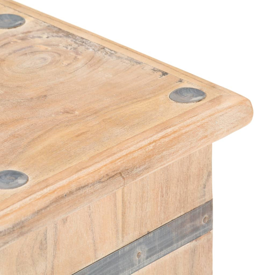 Opbergkist 90X40X40 Cm Massief Acaciahout Lichtbruin