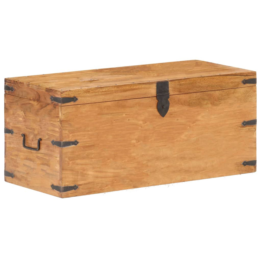 Kist Massief Acaciahout 90 x 40 x 40 cm Donkerbruin