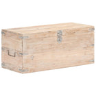 Kist 90x40x40 cm massief acaciahout lichtbruin