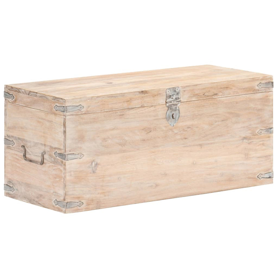 Kist Massief Acaciahout 90 x 40 x 40 cm Lichtbruin
