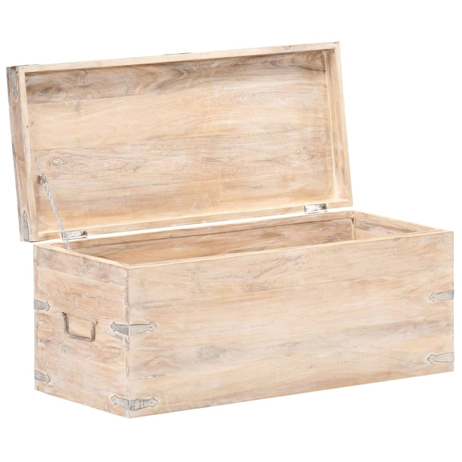Kist Massief Acaciahout 90 x 40 x 40 cm Lichtbruin