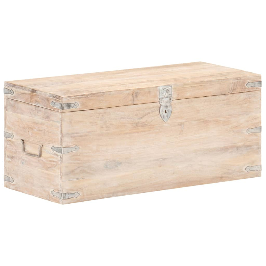 Kist Massief Acaciahout 90 x 40 x 40 cm Lichtbruin