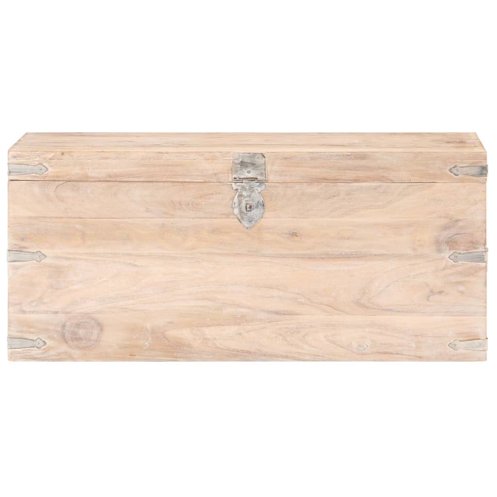 Kist Massief Acaciahout 90 x 40 x 40 cm Lichtbruin