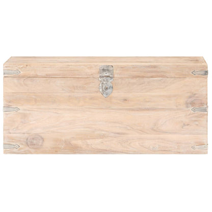 Kist Massief Acaciahout 90 x 40 x 40 cm Lichtbruin