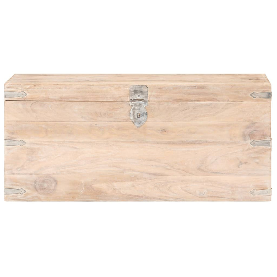 Kist Massief Acaciahout 90 x 40 x 40 cm Lichtbruin