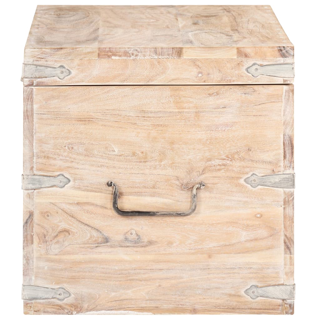 Kist Massief Acaciahout 90 x 40 x 40 cm Lichtbruin