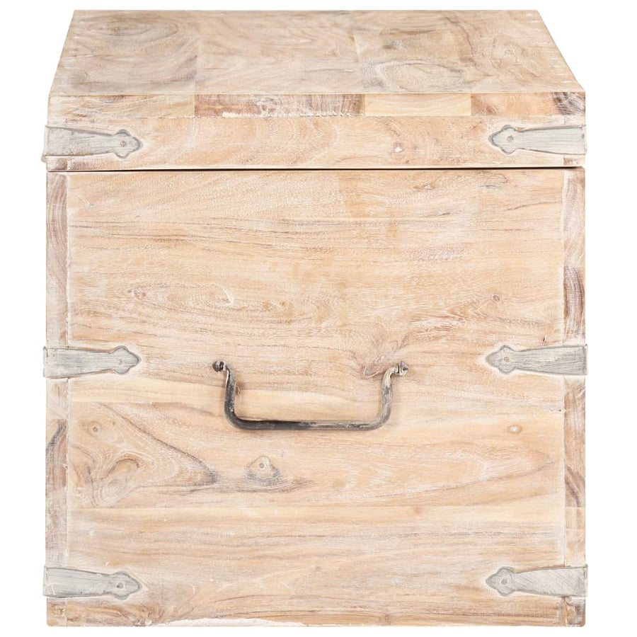 Kist Massief Acaciahout 90 x 40 x 40 cm Lichtbruin