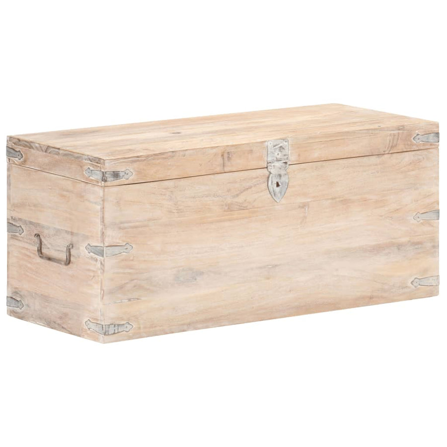 Kist Massief Acaciahout 90 x 40 x 40 cm Lichtbruin