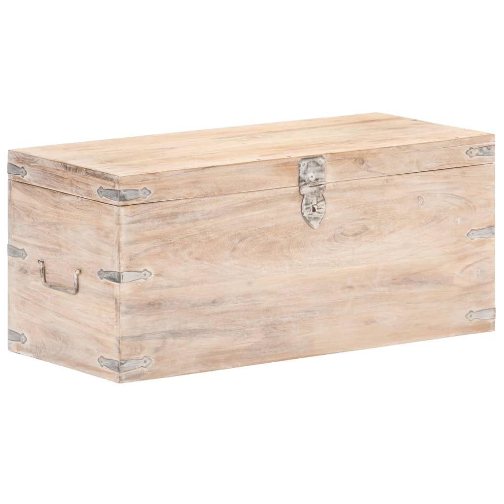 Kist Massief Acaciahout 90 x 40 x 40 cm Lichtbruin